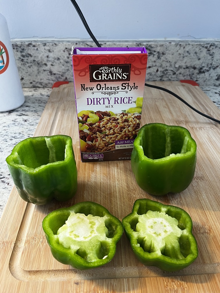 Dirty Rice Stuffed Peppers